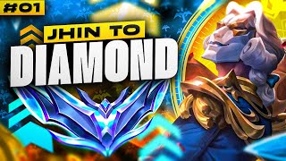 How to play Jhin in low Elo  Jhin Unranked to Diamond 1  Jhin ADC Gameplay Guide [upl. by Enelyw]