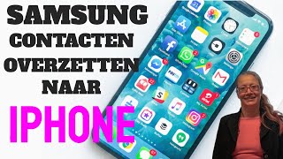 iPhone Hulp samsung contacten overzetten naar iPhone [upl. by Burtie631]