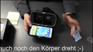 VR Brille  3D Brille  Smartphone  virtual reality  VR Shinecon [upl. by Yasnil]