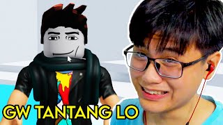 AKU DITANTANG TEMENKU DI ROBLOX [upl. by Baker834]