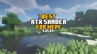 Best Shaders For MCPE 12131  RTX Shaders For Minecraft Pe 121 🔥 [upl. by Yankee]