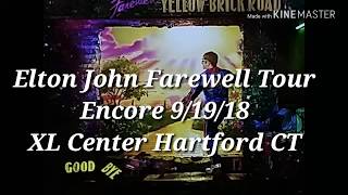 Elton John Farewell Tour 091918 XL Center Hartford CT Encore [upl. by Tavi660]