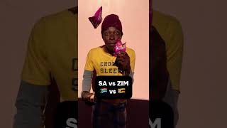 South Africa🇿🇦 vs Zimbabwe🇿🇼 shorts mzansi zimbo [upl. by Themis]