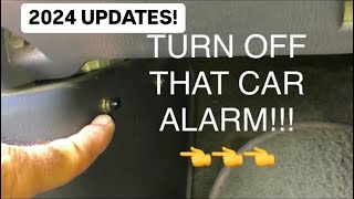 HOW TO TURN OFF CAR ALARM 🚨 EASY  No Key FOB Needed 2024 UPDATED [upl. by Aliehs]