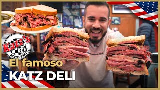 EL SANDWICH de PASTRAMI de KATZ DELI en NUEVA YORK LEGENDARIO [upl. by Seppala942]