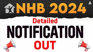 NHB Recruitment 2024  NHB Assistant Manager 2024 Notification Out  Full Details [upl. by Odeen]