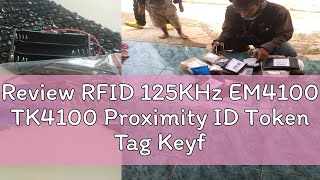 Review RFID 125KHz EM4100 TK4100 Proximity ID Token Tag Keyfob KeyChain Blue [upl. by Nannah744]