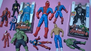 AVENGERS TOYSAction FiguresUnboxingCheap PriceSuperheroes Vs Hulk Captain America Vs VenomToys [upl. by Shanan]