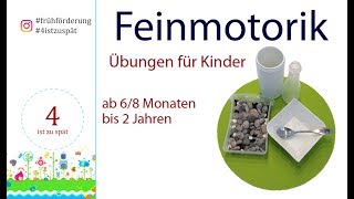 Feinmotorik Spiele Feinmotorik Übungen Ergotherapie Feinmotorik bei Kindern fördern Entwicklung [upl. by Otnicaj]