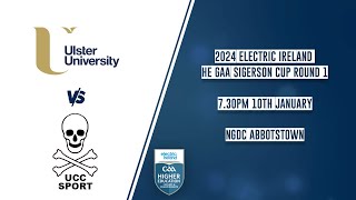 UU vs UCC 2024 Electric Ireland HE GAA Sigerson Cup Round 1 🏆 [upl. by Balbinder703]