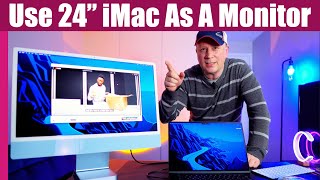 How To Use a 24quot iMac as a Second Monitor or Second Screen [upl. by Ahcim]