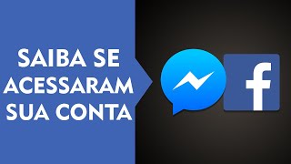 Como Saber se Alguém Entrou no Meu Facebook e Messenger [upl. by Annua]