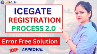 ICEGATE Registration Process  How to register in ICEGATE portal for Custom Clearance exim [upl. by Hiram127]