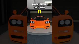 Whats The Best 3 Seater Car In Driving Empire roblox drivingempire gordonmurray mclaren [upl. by Ewart]