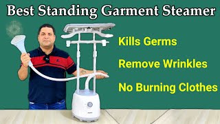 Agaro Standing Garment Steamer  Kills Germs  Remove Wrinkles amp No More Clothes Burning [upl. by Nonnahs]