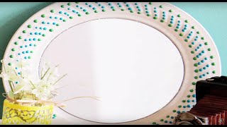 DIY Mirror Using an Upcycled Plate  Blitsy [upl. by Codel583]