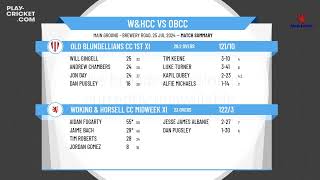 Woking amp Horsell CC Midweek XI v Old Blundellians CC 1st XI [upl. by Hanoy53]