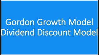 Dividend Discount Model Multistage Growth Gordon Growth ModelSum [upl. by Neik]