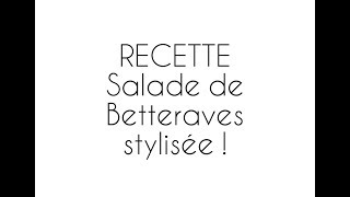 Recette  Salade de betteraves rouges  Facile et Délicieuse [upl. by Eeresed]