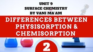 Differences between physisorption amp Chemisorption Cbse grade 12 chemistryUnit 5Part 2 [upl. by Crutcher]