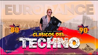 DJ Monteza  TECHNO EURODANCE 90s MIX Clásicos de oro [upl. by Trilly]