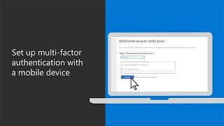 Set up multifactor authentication with a mobile device in Microsoft 365 Business [upl. by Hunley397]