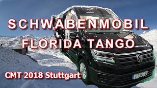 SCHWABENMOBIL FLORIDA TANGO AUF VW CRAFTER BASIS KASTENWAGEN RUNDGANG CMT 2018 STUTTGART [upl. by Anoi98]