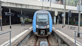 Transilien L ParisSaintLazare  NanterreUniversité Z 50000 [upl. by Akemehc92]