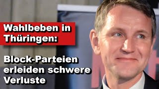 Wahlbeben in Thüringen BlockParteien erleiden schwere Verluste Wochenstart [upl. by Gnaoh]