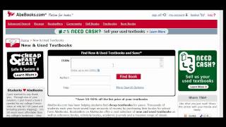 AbeBookscom Help  Searching for Textbooks by ISBN [upl. by Garrison]