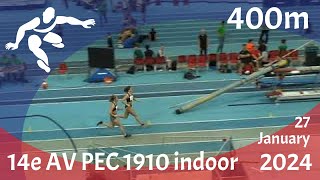 14e AV PEC 1910 indoor 27012024 400m Nina [upl. by Llertnov]