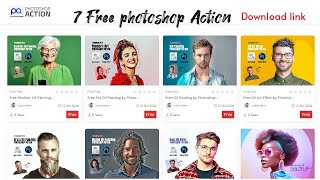 7 Free Photoshop Actions Download link amp How to use them [upl. by Tera223]