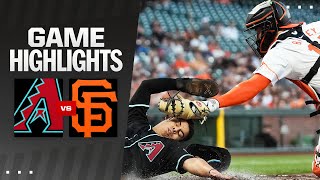 Giants vs Dbacks Game Highlights 9324  MLB Highlights [upl. by Nor274]