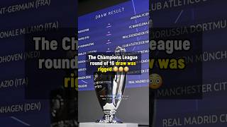 The UCL draw was RIGGED 😳 football [upl. by Alak]