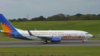 Jet 2 Holidays Take Off at Birmingham Airport [upl. by Anne-Corinne]