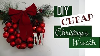 DIY Cheap Christmas Wreath [upl. by Giuliana]