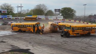 09242023  Rockford Speedway FIGURE 8 SCHOOL BUS RACE [upl. by Aniraad]