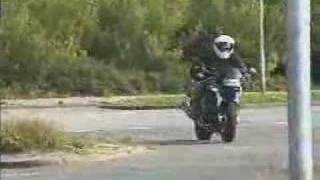 Suzuki GSXR 1100 W streetfighter burnout [upl. by Hokanson]