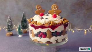 GingerbreadBerry Trifle  Savory [upl. by Ynnav]