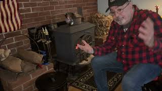 Update Burning Pellets in a wood stove [upl. by Soalokin]