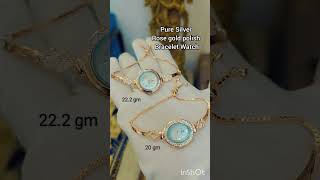 Pure Silver Rose Gold Polish Bracelet Watch Order wa9787549994 Please Subscribe 🙏 [upl. by Carper]