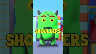 GRUMPY MONSTER Head Shoulder Knees and Toes shorts youtubeshorts nurseryrhymes [upl. by Nuhsal]