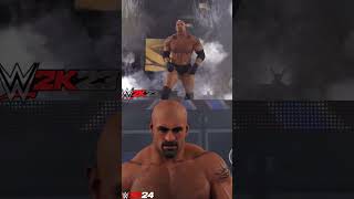 WWE 2K23 Vs WWE 2K24 Goldberg Comparison wwe goldberg wrestling youtubeshorts [upl. by Gnuj]