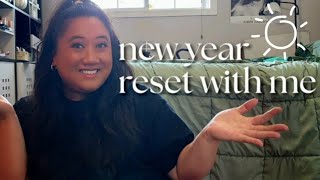 2024 NEW YEAR RESET WITH ME decluttering my messy bedroom [upl. by Carol-Jean]