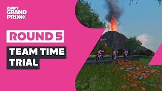 Zwift Grand Prix  Round 5 Women ZRL  Team Time Trial [upl. by Kos]