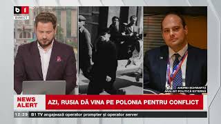 A SCHWARTZ ANALIST POLIT EXT DESPRE ANIVERSAREA A 85 DE ANI DE LA INVADAREA POLONIEIȘtiri B1TV [upl. by Krefetz64]