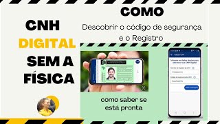 COMO BAIXAR A CNH DIGITAL SEM A FISICA EM MÃOS ESTADO Rj 2024 como descobrir o código de segurança [upl. by Teiluj]