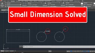 How To Change Dimension Text Size in AutoCAD  2020 [upl. by Noira]