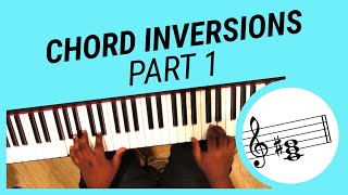 Piano Chord Inversions Tutorial Part 1  Root 1st and 2nd position [upl. by Auqenes543]