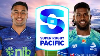 BLUES vs FIJIAN DRUA Super Rugby Pacific Quarter Final 2024 Live Commentary [upl. by Anaejer345]